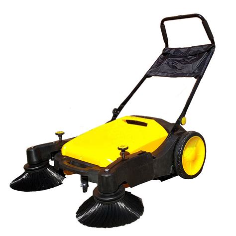 Industrial Floor Walk Behind Sweeper Heavy Duty 40l Wet Dry 3600sqmh