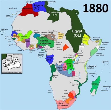 Atlas Of The Colonization And Decolonization Of Africa Vivid Maps