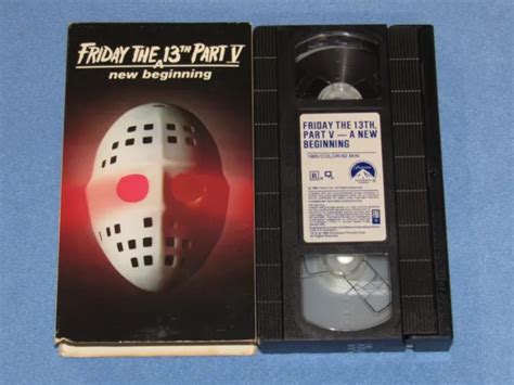 FRIDAY THE TH PART V A NEW BEGINNING VHS Rare OOP Jason Voorhie PicClick