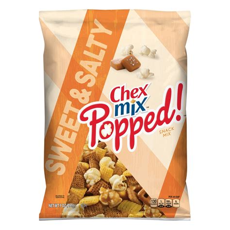 chex mix popped sweet and salty snack mix 9 oz bag