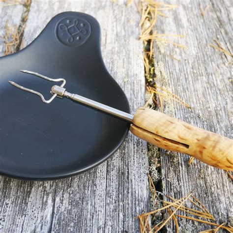 Personalised Telescopic Barbecue Fork By Cairn Wood Design