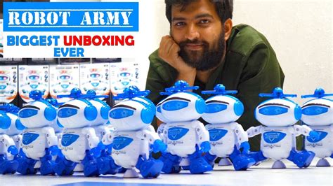 20 Dancing Robots Dancing Together At Once Biggest Unboxing Youtube