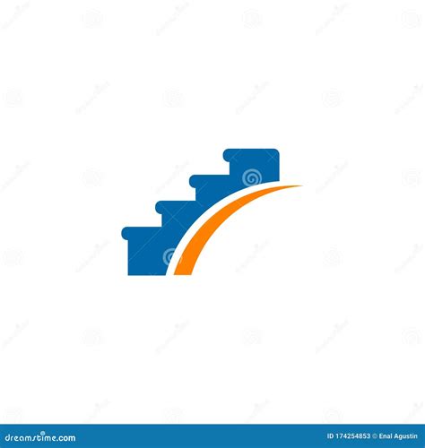 Stair Icon Logo Design Vector Template Stock Vector Illustration Of Corporate Ladder