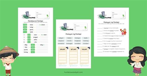 Posisyon Ng Panlapi Unlapi Gitlapi Hulapi Worksheets