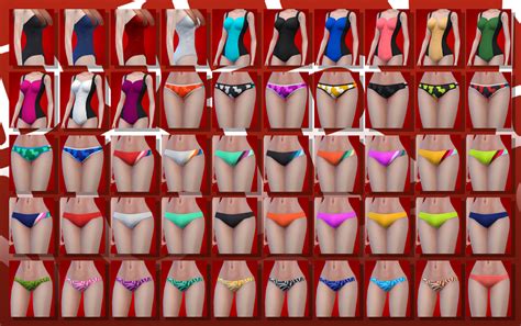 Ts Ea Underwear And Swimsuit With Bulge Noir And Dark Sims Adult World