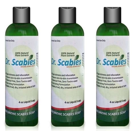 3 Btls Dr Scabies Treatment Soap 8x 4oz Kill And Remove Scabies And Eggs