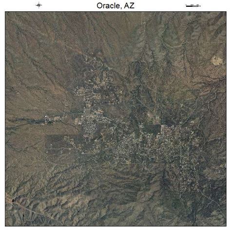 Aerial Photography Map Of Oracle Az Arizona