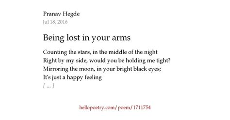 Being Lost In Your Arms By Pranav Hegde Hello Poetry