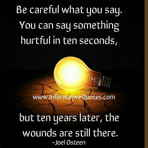 You Can Say Something Hurtful In 10 Seconds Informative Quotes