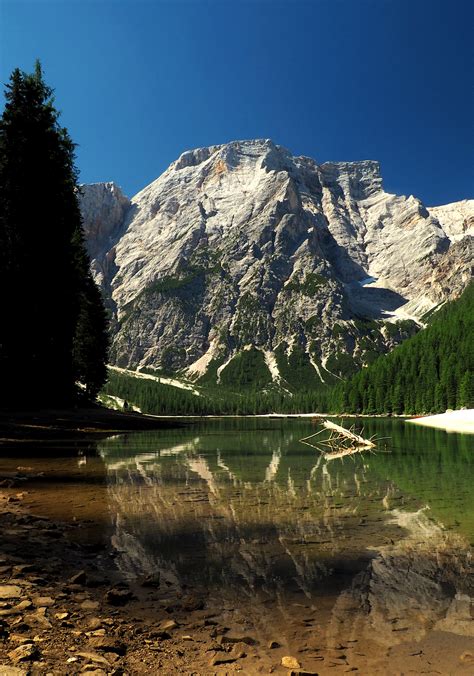 Hike Around Lake Braies In The Prags Dolomites In South Tyrol Italy