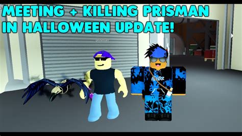 Meeting Killing Prisman In New Halloween Update Roblox Assassin