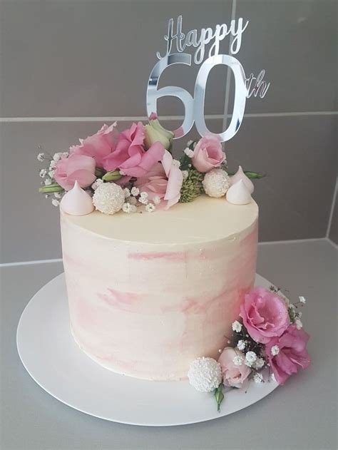 Happy birthday old wise one. 60th birthday cake, buttercream, pink | 70th birthday cake ...