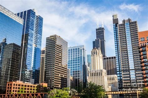 High Res Picture Of Chicago Skyline City Buildings Photograph By Paul