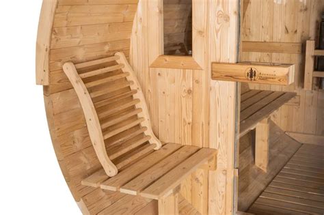 8 Thermowood Barrel Sauna With Porch