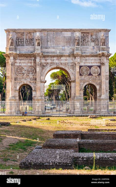 Rome Lazio Italy September 22 2021 The Arch Of Constantine A