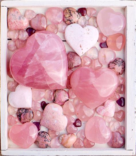 Crystal Hearts For The Heart Chakra Crystal Aesthetic Crystals And