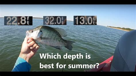 Best Depth Range For Summer Crappie Fishing Tips For Summer Crappie