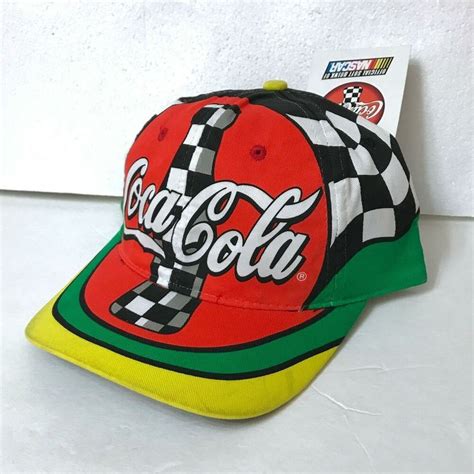 Watch the primera a event: vtg 90s COCA-COLA RACING BOTTLE HAT unstructured snapback ...