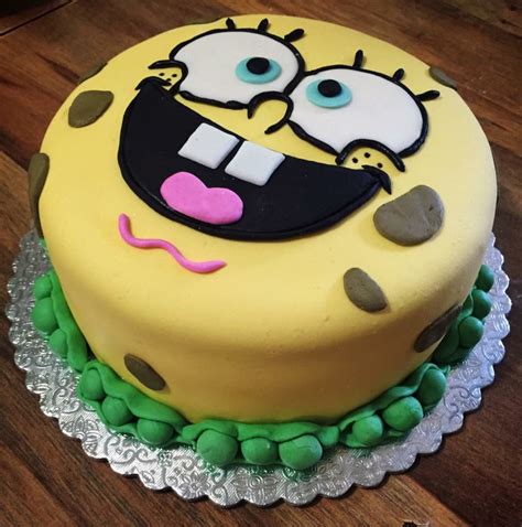 Spongebob Cake Pastel De Bob Esponja Minnie Birthday Birthday Cake