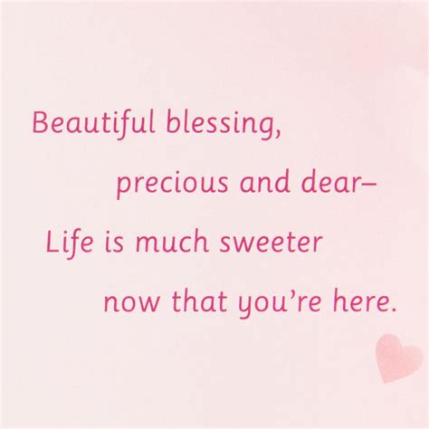 Beautiful Blessing New Baby Girl Card Greeting Cards Hallmark