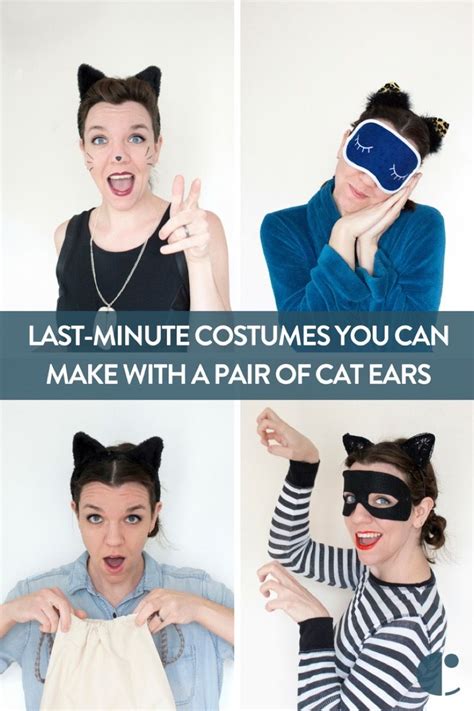 5 Quick Costumes You Can Put Together Using Cat Ears Quick Halloween