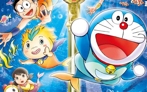 Anime Doraemon Nobitas Great Battle Of The Mermaid King Hd Wallpaper