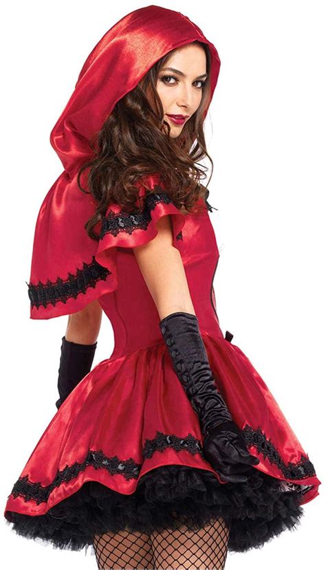 leg avenue women s gothic red riding hood costume red white size medium pgsf 714718496481 ebay