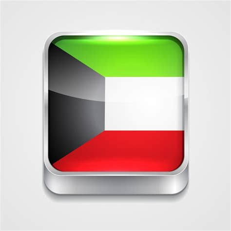 Bandeira De Kuwait Vetor Premium