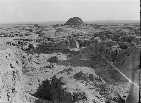 Ruins Of The Assyrian City Of Ashur With Its Ziggurat In The Background