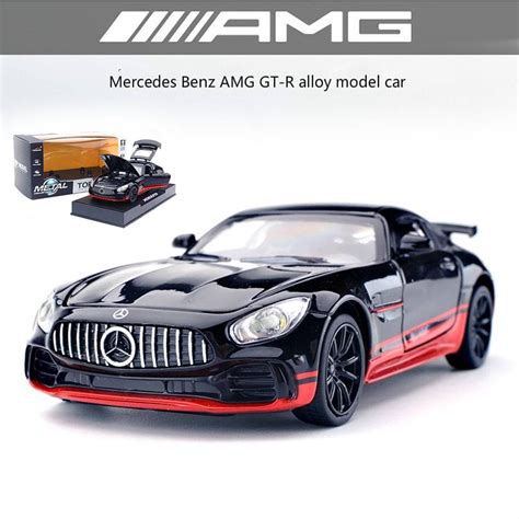 132 Alloy Car Model Benz Gt R Diecast Supercar Model Pull Back With