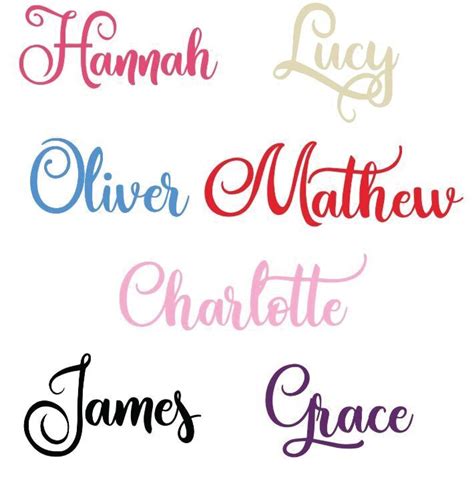 Personalized Name Stickers Vinyl Decals Adhesive Custom Text Etsy