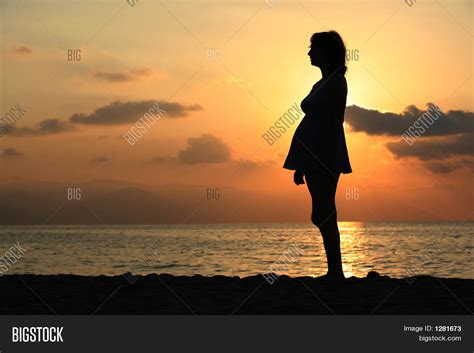 Pregnant Woman Sunset Image Photo Free Trial Bigstock