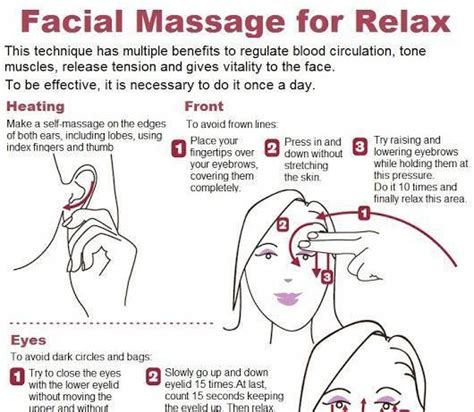 How To Give Yourself A Good Facial Massage Infographic