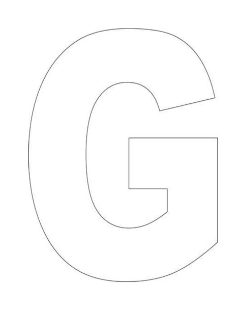 Printable Letter G Craft Template Free Printable Templates