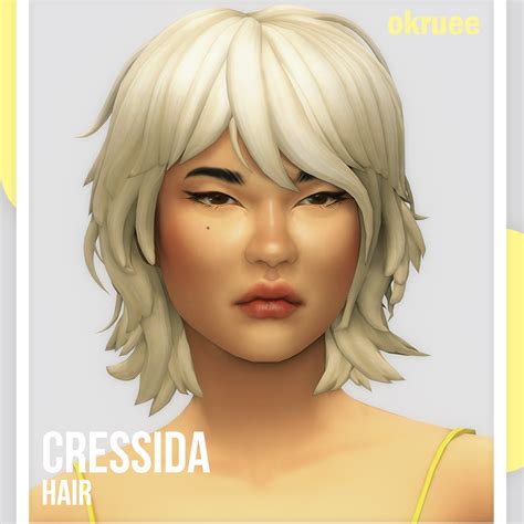 Cressida Hair Okruee The Sims 4 Create A Sim Curseforge