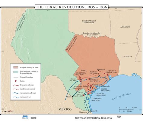 024 The Texas Revolution 1835 1836 The Map Shop