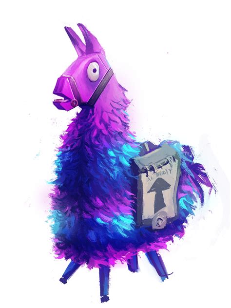 Step by step beginner drawing tutorial of the supply llama in fortnite. Cool llama I found -credits to u/jay_mclaren : FORTnITE
