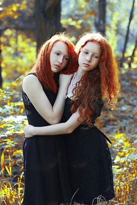 Redhead Lesbian Twins Big Nipples Fucking