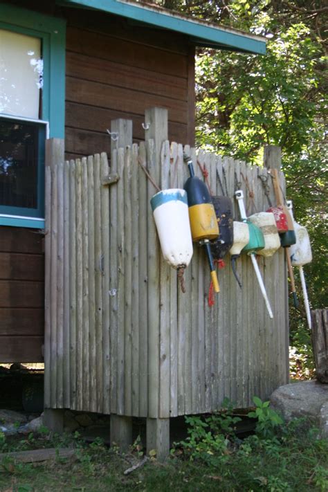 Outdoor Shower At Mahogany Hall In West Falmouth Cape Cod Rustic