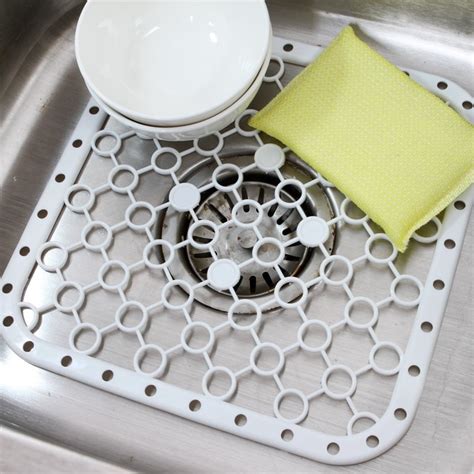 Amerteer Silicone Sink Protector Mat Cover Sink Mat For Kitchen