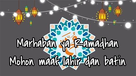 Ucapan Menjelang Ramadhan 2020 M 1441 H Marhaban Ya Ramadhan Youtube
