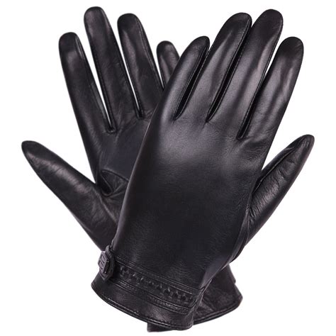 Thin Black Leather Gloves Ubicaciondepersonascdmxgobmx