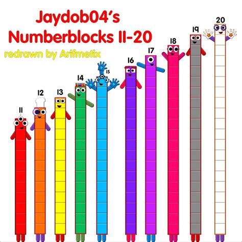 numberblocks 1 20 arifmetix style by alexiscurry on d
