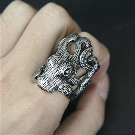 1pc Support Drop Ship Cool Octopus Ring 316l Stainless Steel Fashion