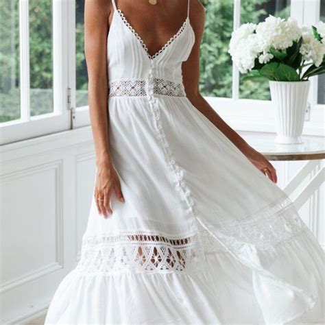 Women White Dress 2019 Ladies Dresses Elegant Long Summer Casual Trendy