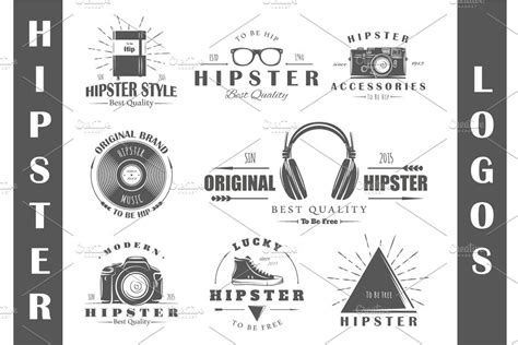 25 Hipster Logos Templates Creative Illustrator Templates Creative