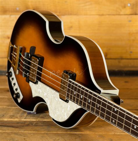 Hofner Violin Bass Ct Sunburst Peach Guitars