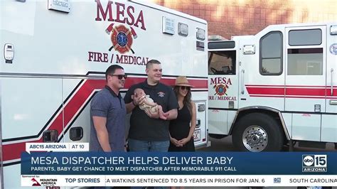 Valley Couple Meets 911 Dispatcher Who Helped Deliver Their Baby Youtube