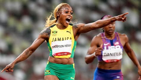 Tokyo Olympics Lightning Elaine Thompson Herah Leads Jamaican Sweep Of