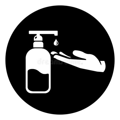 Use Hands Sanitizer Symbol Sign Vector Illustration Isolate On White